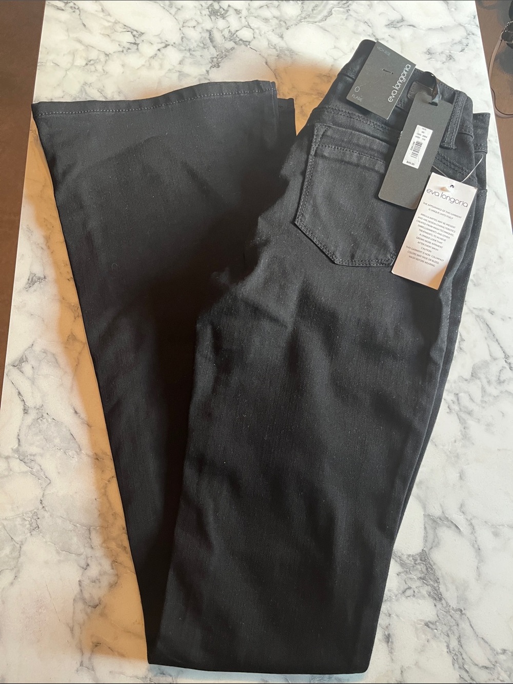 Eva Longoria Leggins Black Flare Jeans
